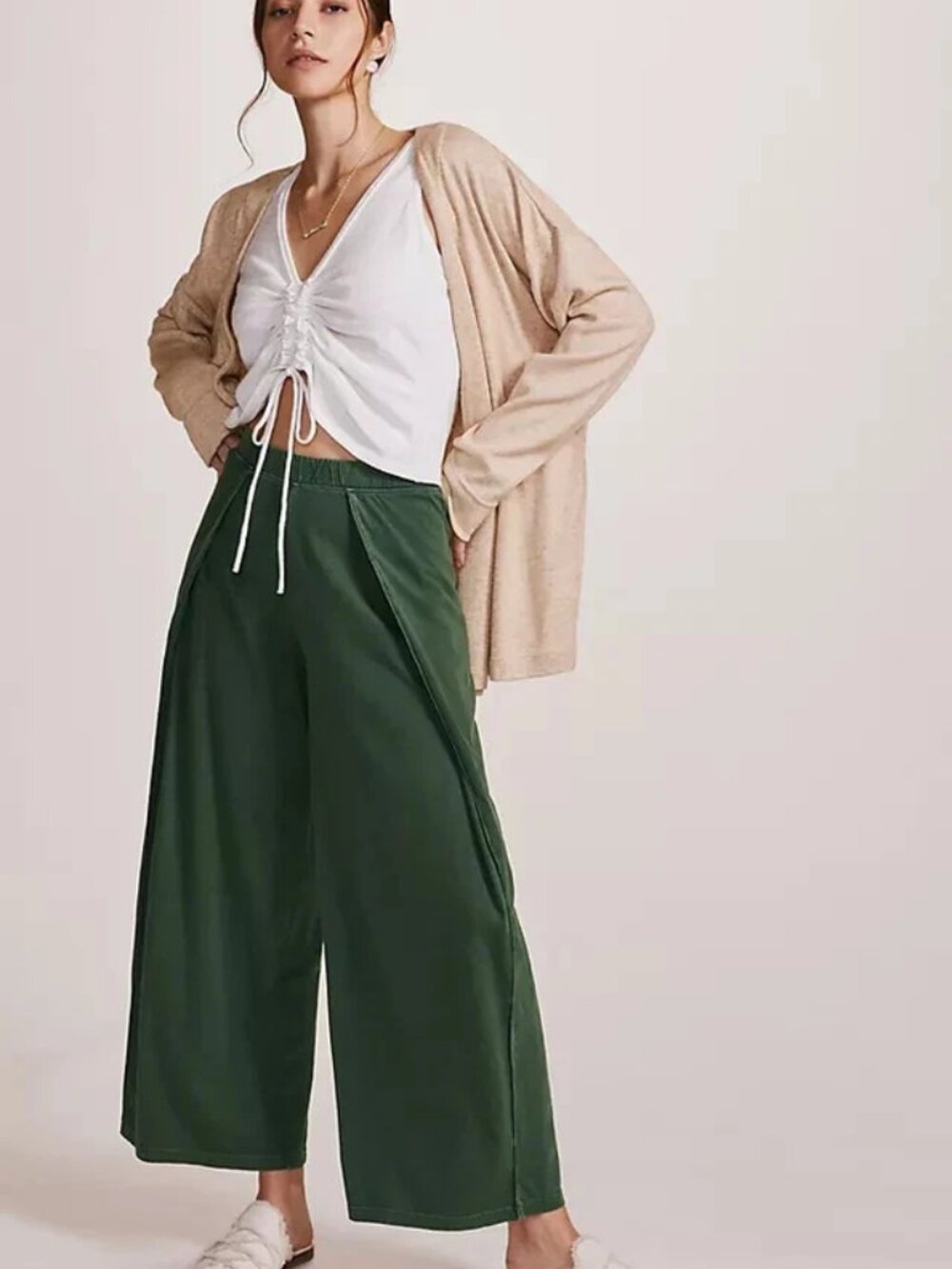 Daily Practice by Anthropologie The Montego Pants Green Pull On Casual S